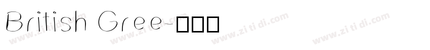 British Gree字体转换